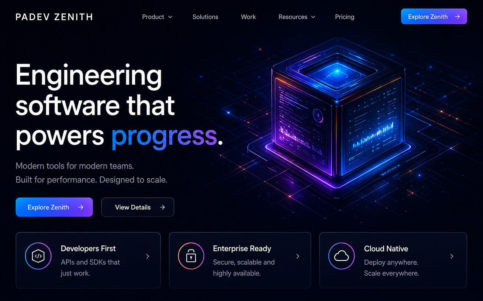 Software company concept preview